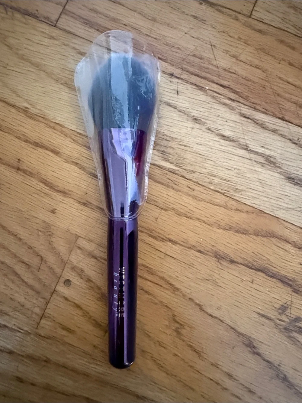 Westmore Purple Powder Brush with Gray Bristles - Soft Face Brush